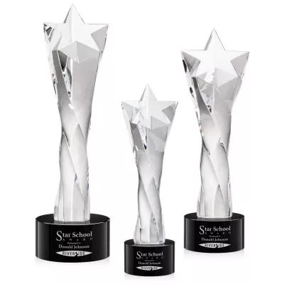 Arlington Star Award on Marvel Base - Black
