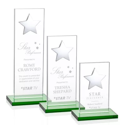 Dallas Star Award - Green/Silver