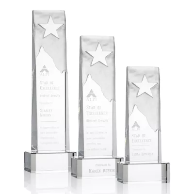 Stapleton Star Award on Base - Clear