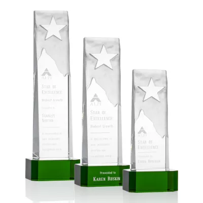 Stapleton Star Award on Base - Green