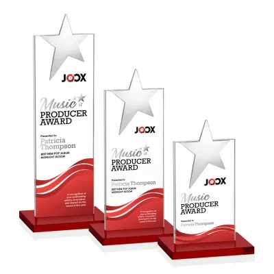 Bryanston Chrome Star VividPrint™ Award - Red