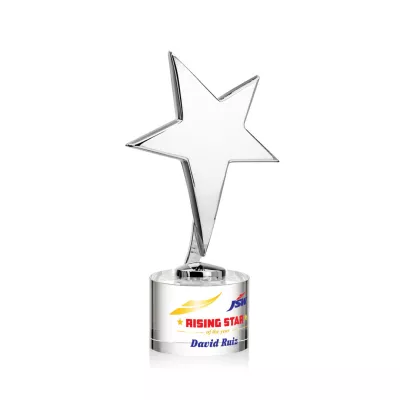 Tuscany Chrome Star VividPrint™ Award on Marvel Base - Clear