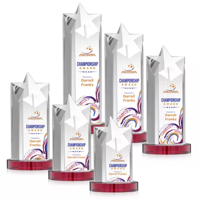 Berkeley VividPrint™ Award on Condor Base - Red