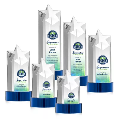 Berkeley VividPrint™ Award on Stanrich Base - Blue