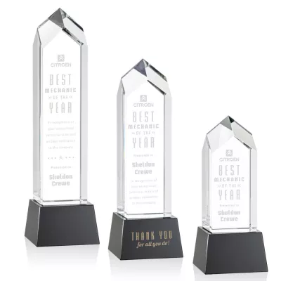 Clarington Award on Base - Black
