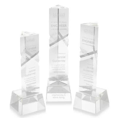 Oakham Award on Robson Base - Clear