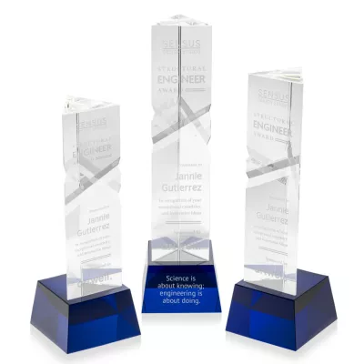 Oakham Award on Robson Base - Blue