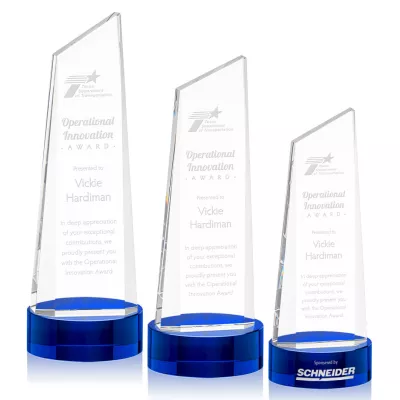 Belmont Tower Award on Stanrich Base - Blue