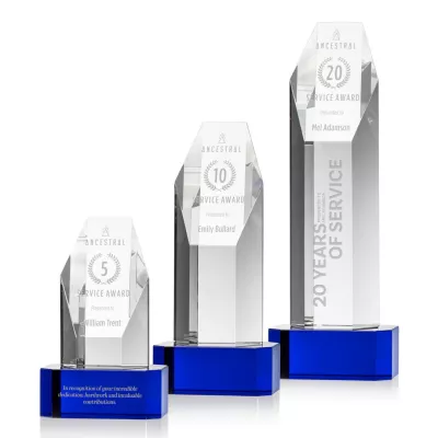 Ashford Award on Blue Base