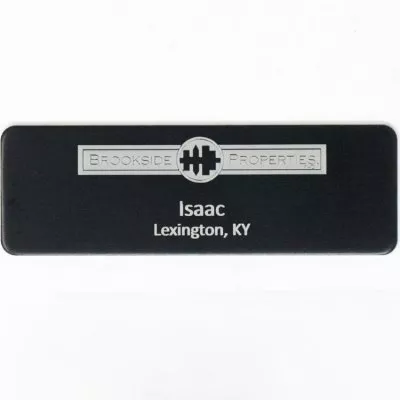 Silver City Metal Name Badge