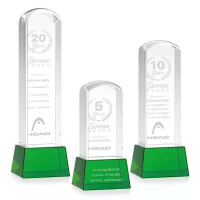 Silkwood Award on Base - Green