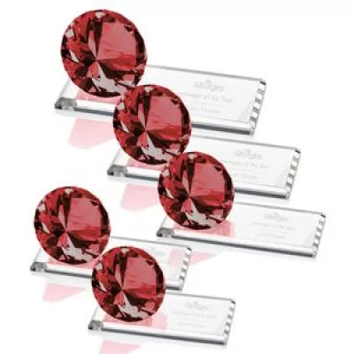 Gemstone Award on Starfire - Ruby