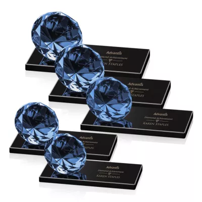 Gemstone Award on Black - Sapphire