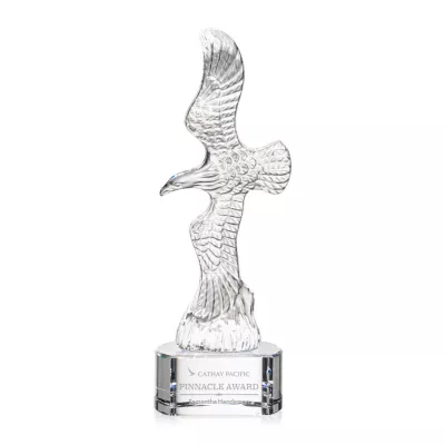 Staffordshire Eagle on Paragon Base - Clear