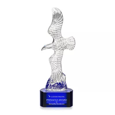 Staffordshire Eagle on Paragon Base - Blue