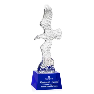 Staffordshire Eagle on Robson Base - Blue