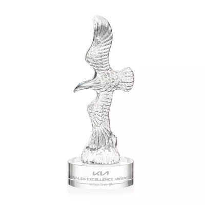Staffordshire Eagle on Stanrich Base - Clear