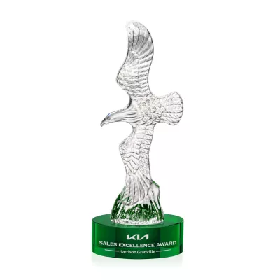 Staffordshire Eagle on Stanrich Base - Green