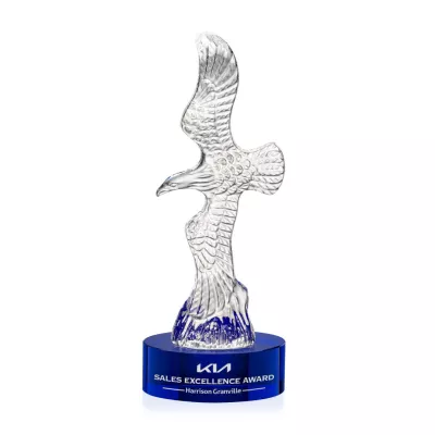 Staffordshire Eagle on Stanrich Base - Blue