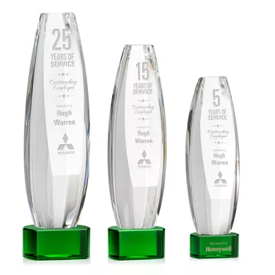 Hoover Award on Paragon Base - Green
