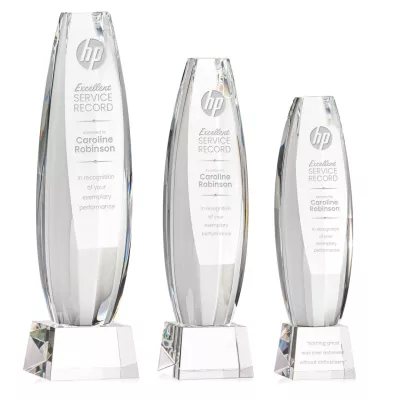 Hoover Award on Robson Base - Clear