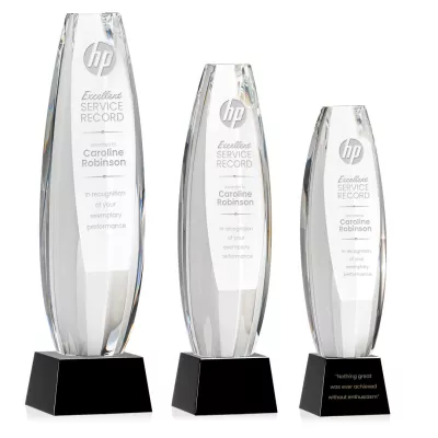 Hoover Award on Robson Base - Black