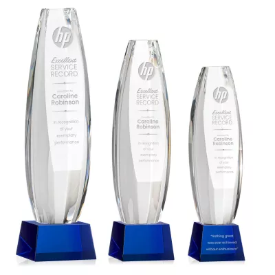 Hoover Award on Robson Base - Blue