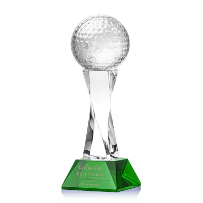 Golf Ball Award on Langport Base - Green