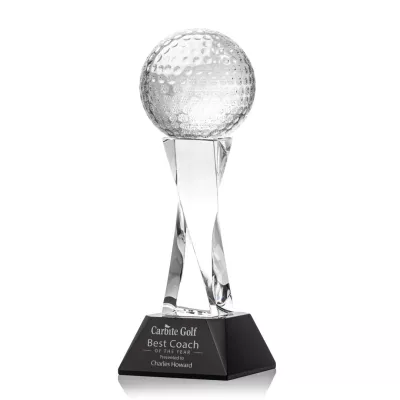 Golf Ball Award on Langport Base - Black