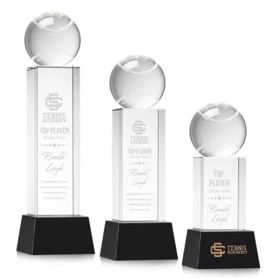 Tennis Ball Award on Belcroft Base - Black