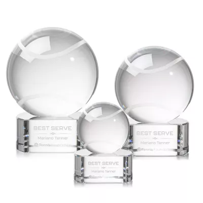 Tennis Ball Award on Paragon Base
