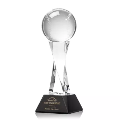 Baseball Award on Langport Base - Black