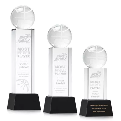 Basketball Award on Belcroft Base - Black
