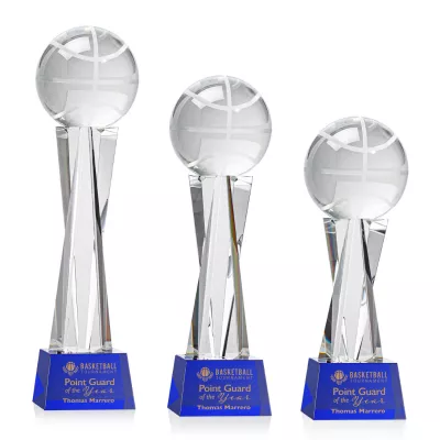 Basketball Award on Grafton Base - Blue