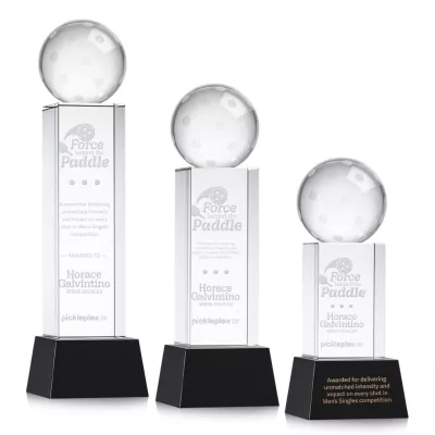 Pickleball Award on Belcroft Base - Black