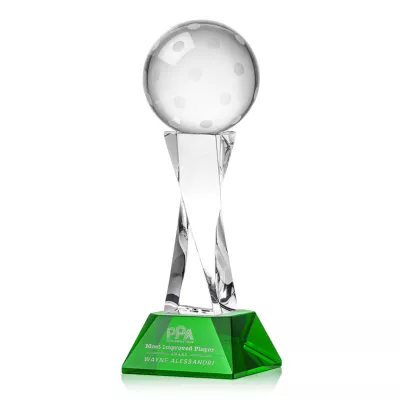 Pickleball Award on Langport Base - Green