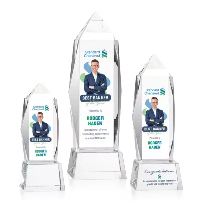 Bloomington VividPrint™ Award on Base - Clear