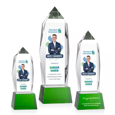 Bloomington VividPrint™ Award on Base - Green