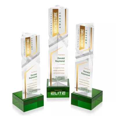 Oakham VividPrint™ Award on Hancock Base - Green