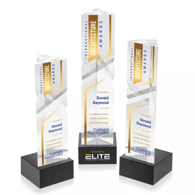Oakham VividPrint™ Award on Hancock Base - Black
