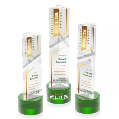 Oakham VividPrint™ Award on Marvel Base - Green