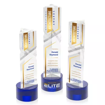 Oakham VividPrint™ Award on Marvel Base - Blue