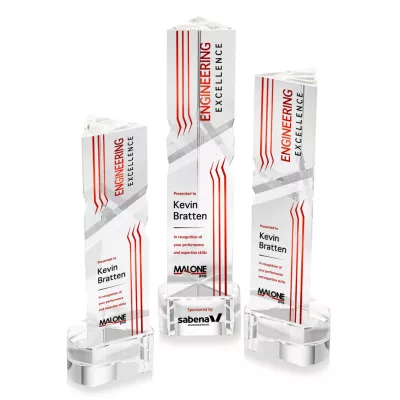 Oakham VividPrint™ Award on Paragon Base - Clear