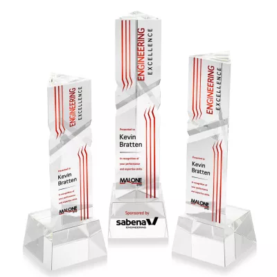 Oakham VividPrint™ Award on Robson Base - Clear