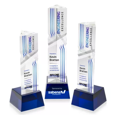 Oakham VividPrint™ Award on Robson Base - Blue