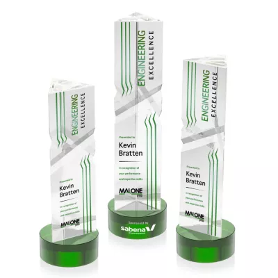 Oakham VividPrint™ Award on Stanrich Base - Green
