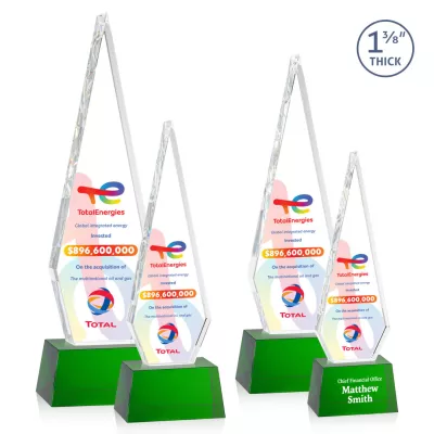 Springfield VividPrint™ Award on Robson Base - Green