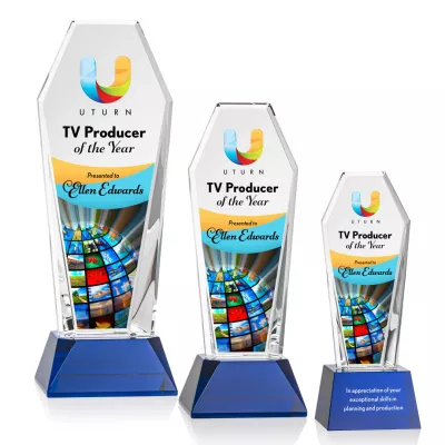 Romford VividPrint™ Award on Base - Blue