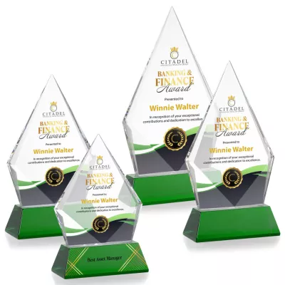 Shelton VividPrint™ Award on Newhaven Base - Green