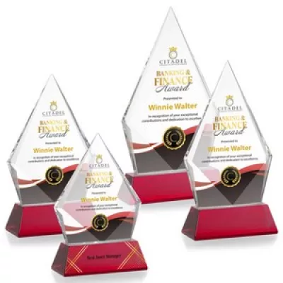 Shelton VividPrint™ Award on Newhaven Base - Red